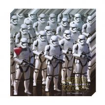 Décorations star wars 7 d'anniversaire (20 serviettes)
