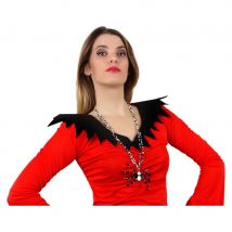 Elegants bijoux araignée noire et argentée (Collier)