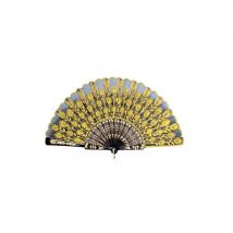 Eventail Espagnol fleuri (Doré)