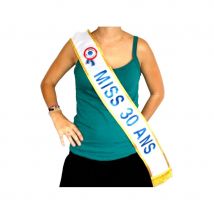 Echarpe Miss anniversaire (Miss 30 ans)