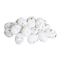 Faux oeufs de vanneau en plastique (Blanc)