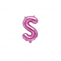 Grand ballon lettre Fuchsia (Lettre S)