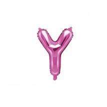 Grand ballon lettre Fuchsia (Lettre Y)