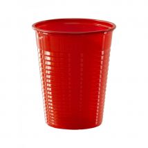 Gobelets de 20cl en plastique (Rouge)