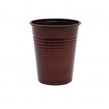Gobelets de 20cl en plastique (Chocolat)