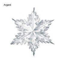 Grand flocon de neige décoratif de 61cm (Argent)