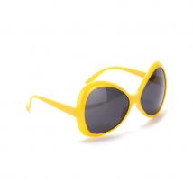 Grandes lunettes papillon disco (Jaune)