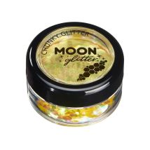 Grosses paillettes cosmétique en pot de 5gr (Jaune)