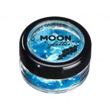 Grosses paillettes cosmétique en pot de 5gr (Bleu)