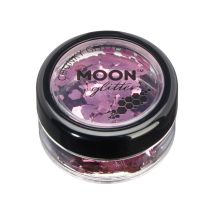 Grosses paillettes cosmétiques en pot de 5gr (Rose)