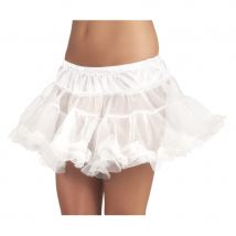 Jupon en tulle avec taille élastique (Blanc)