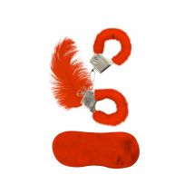Kit d'accessoires de jeux sexy (Rouge)