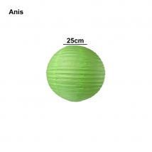 Lanterne japonaise en papier (Anis, 25cm)