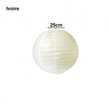 Lanterne japonaise en papier (Ivoire, 25cm)