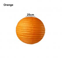 Lanterne japonaise en papier (Orange, 25cm)