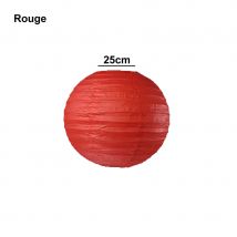 Lanterne japonaise en papier (Rouge, 25cm)