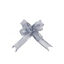 Minis noeuds en organdi (Argent)