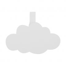 Marque-place nuage sur pince en bois (Blanc)
