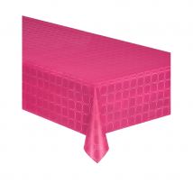 Nappe en papier damassé, rouleau de 1,2 x 6m (Fuchsia)
