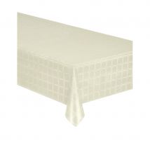 Nappe en papier damassé, rouleau de 1,2 x 6m (Ivoire)