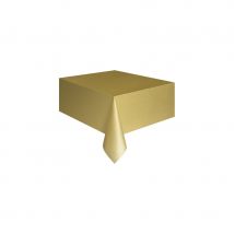 Nappe rectangulaire en plastique de 137 x 274 cm (Or)
