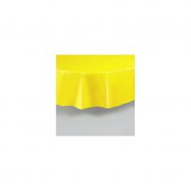 Nappe ronde en plastique de 213 cm (Jaune)