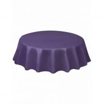 Nappe ronde en plastique de 213 cm (Violette)