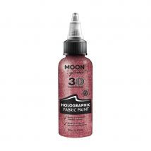 Peinture à paillettes holographique pour textiles (Rose)