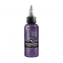 Peinture à paillettes holographique pour textiles (Violet)