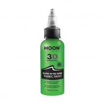 Peinture à paillettes phosphorescente pour textile (Vert)
