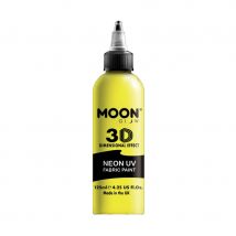 Peinture à paillettes UV pour vêtements (Jaune, 125ml)