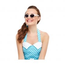 Paire de lunettes de soleil Rock & Roll (Blanche)