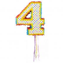 Pinata en forme de chiffre (Chiffre 4, 49x42x9cm)