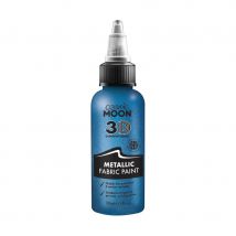 Peinture effet métallique pour textiles (Bleu)