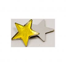 Petites étoiles miroirs de 3cm de côté (Jaune)