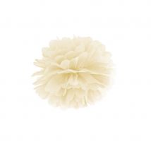Pompon en papier de 25cm (Creme)