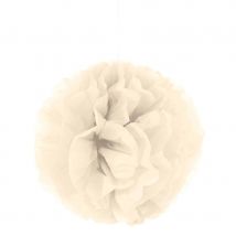 Pompon en papier de 35cm (Ivoire)