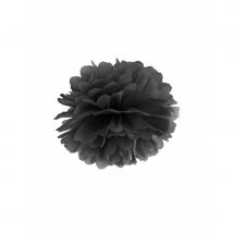 Pompon en papier de 35cm (Noir)