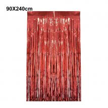 Rideau de lamelles rouges (90 x 240 cm)