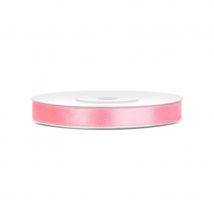 Ruban satiné de 6mm x 25m (Rose)