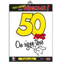 T-shirt d'anniversaire à dédicasser (50 ans)