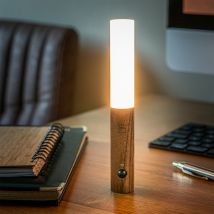 Bâton lumineux intelligent LED - Lampe de bureau - Bois - Idée cadeau Noël - Cadeau Homme - Cadeau Femme - Cadeau Papa - Cadeau Maman - Cadeau 