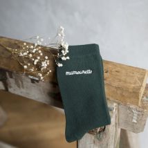 Chaussettes Femme “Mamounette” - Taille Unique - Idée cadeau Noël - Cadeau Femme - Cadeau Maman - Idée cadeau enfant - Affaire De Famille