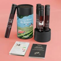 Dégustez 4 rouges iconiques de France - Idée cadeau Noël - Cadeau Homme - Cadeau Femme - Cadeau Papa - Cadeau Maman - Flakon - Les Raffineurs