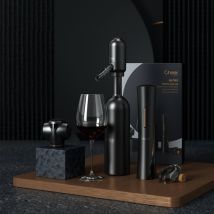 Coffret accessoires à vin électriques - Idée cadeau Noël - Cadeau Homme - Cadeau Femme - Cadeau Papa - Cadeau Maman - Cadeau Crémaillère - Cheer Moda