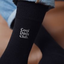 Chaussettes brodées Cool Dads Club - Taille Unique - Idée cadeau Noël - Cadeau Homme - Cadeau Papa - Affaire De Famille - Les Raffineurs