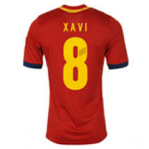 Maglia Spagna 2013-14 Home (Xavi 8) da bambino