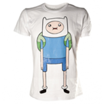 T-shirt Adventure Time - Finn -  bianca - M