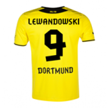 Maglia Borussia Dortmund 2013-14 Puma Home (Lewandowski 9) - da bambino