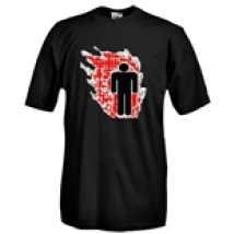 T-shirt col rond manches courtes - Impression flex - Setting Fire